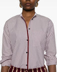 Oxford Stripe Grandfather Shirt