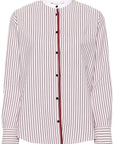 Oxford Stripe Grandfather Shirt