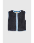 Reversible Denim Sherpa Vest