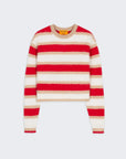 Grizzly Stripe Cashmere Crew